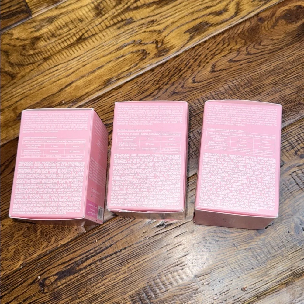 NWT Bundle of 3 Lime Crime Unicorn Hair Tint - Valentine in color - Picture 8 of 9